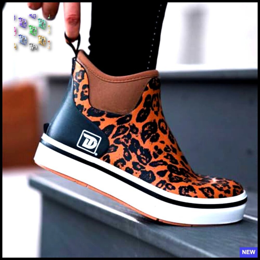 Waterproof Rubber Ankle Boots Anti-Slip Outdoor Fishing Rain Deck Shoes - Picture 6 of 7
